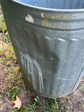 Metal Trash Can with Lid, 24"H