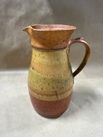 Studio Pottery Earth Tone Pitcher