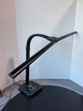 Dual Head Color Changing Adjustable LED Desk Lamp with USB & Magnetic Phone Charging Pad (WORKS)