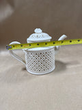 Hartley Greens Leeds Pottery Creamware Pierced Lace Teapot - With Box *** READ DESCRIPTION***