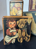 4-Piece Maude Risher Ciardi Folk Style Wooden Block Nesting Box Set