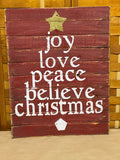 Wood Paneled Holiday Wall Decor