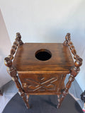 Wooden Vintage Spindle Smoking Stand