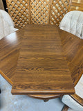 Vintage ChromCraft Dining Table with (4) Rolling Chairs, 1 Leaf ***HEAVY ITEM***READ DESCRIPTION ON PICK UP POLICY***