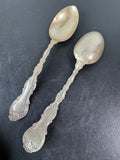 Pair of Marshall & Tyrrell Sterling Silver Serving Spoons
