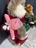 Standing Santa Holding Toys And Wreath