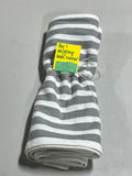 Pier 1 Imports White/Gray Striped Table Runner, 74"x14 1/2"