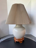 Oyster (Grey/Beige) Large Ceramic Vase 3-Way Lamp (WORKS)