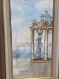 Pair of Original Watercolors by Gina; Signed