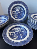 14-Piece Johnson Bros. England Blue Willow Bowls