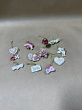 Lenox Be Mine Valentine 12 Mini Tree Ornaments Set for Valentine's Day (H.B)