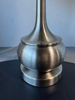 Brushed Nickel Table Lamp with Drum Shade (WORKS)