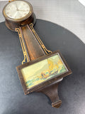 Gilbert 1807 Banjo Clock With Solid Brass Eagle Topper