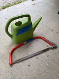 Garden lot, 18” Pruning Saw and Watering Can
