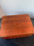 Cambosco Scientific Company Vintage Wooden Latch Box