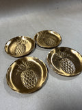 Wendell August Forge Handmade Solid Bronze Pineapple Coasters - Set Of 4