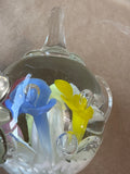 Clear Glass Floral Teapot Style Ring Holder - Joe St. Clair