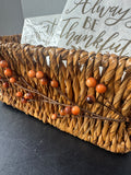 2-Piece Sealed Harvest Napkin Packs in Faux Berry Basket