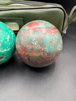 Candlepin Bowling Balls With Case — 3 Balls