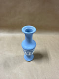 Small Wedgewood Style Blue And White Vase