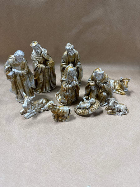 Midwest Of Cannon Falls Ceramic Nativity Scene Set — 10 Pieces