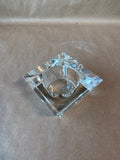Crystal Oleg Cassini Candle Votive With Box (D)