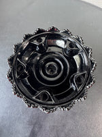 Black Fenton Hobnail Creative Glass Candle Bowl (2 AVAILABLE—PRICED INDIVIDUALLY AT $25 EACH)