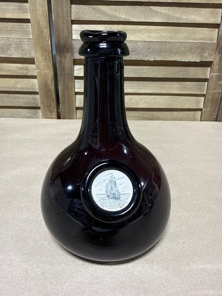 (B) 1704 Amethyst “Godspeed” Works On Ivory Glass Bottle // Numbered On Bottom 97/400