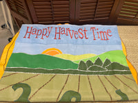 Happy Harvest Time Garden Flag