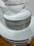 43-Piece Noritake 6441 Whitebrook China Set