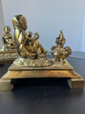 Pair of Louis XVI Gilt Bronze Vintage Andirons AS IS (READ DESCRIPTION CAREFULLY)