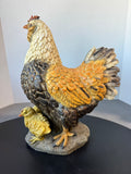 Large Resin Mama Hen with Chicks