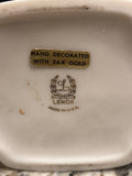 Vintage Lenox Candle Holders - Aquarius Dolphin Design/24K Gold Trimmed