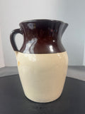 2-Tone Vintage Stoneware Pitcher