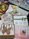 Assorted Lot of All Occasion Hand Made Cards with Dividers in Decorative Box