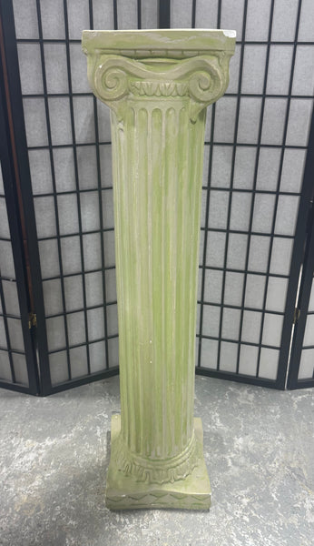 Plaster Column Plant Stand