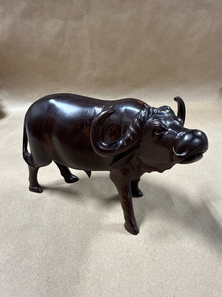 Water Buffalo Ironwood Figurine