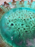 Green And Brown Glazed Pie Dish