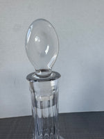 Waterford Style Cut Crystal Slim Decanter with Stopper