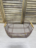Chicken Wire Basket With Wooden Handles