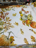 Williams Sonoma Heirloom Pumpkin Round Tablecloth