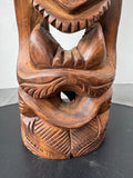 Hand Carved Wooden Heavyweight Maori Tiki Totem