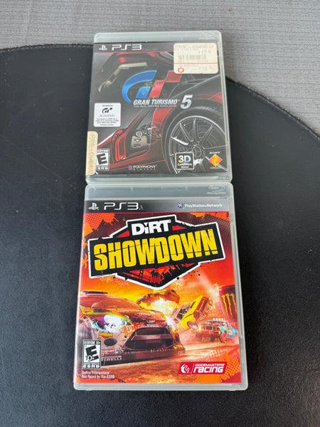 (DD) Pair of Racing PlayStation 3 Games: Gran Turismo 5 & Dirt Showdown