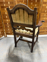 Antique Arm Chair with Carved Accents