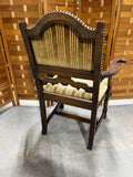 Antique Arm Chair with Carved Accents