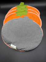 Set Of 4 Pottery Barn Kids Pumpkin Plaid Placemats