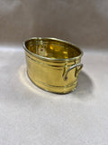 Small Oval Brass Planter