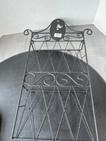 Basil Wrought Iron Scroll 2-Tier Wall Pocket Rack