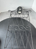 Basil Wrought Iron Scroll 2-Tier Wall Pocket Rack