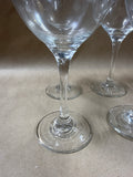 Gold Greek Key Rimmed Wine Goblets - Set Of 4 // 3 Sets Available // PRICED INDIVIDUALLY